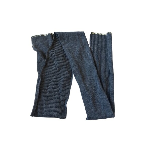 Lululemon Womens Gray Wrap Neon Green Scarf One Size Outdoors Athleisure - Picture 1 of 5